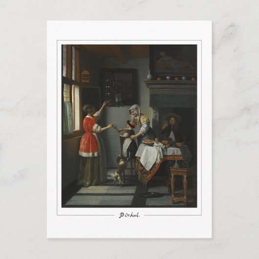 Pieter de Hooch #9 - Briefkaart voor Schone Kunste (Voorkant)