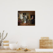 Pieter de Hooch de Bedroom Poster (Keuken)