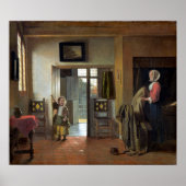 Pieter de Hooch de Bedroom Poster (Voorkant)