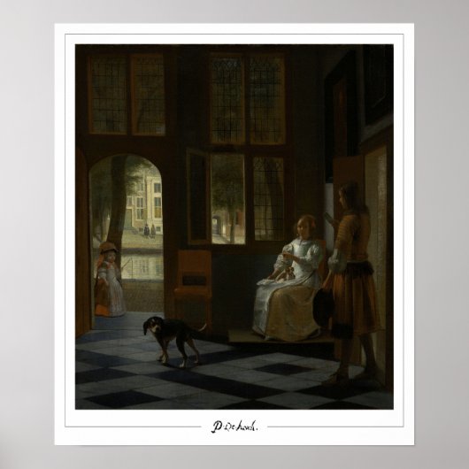 Pieter de Hooch Zedign Art Poster #1 (Voorkant)
