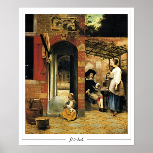Pieter de Hooch Zedign Art Poster #105 (Voorkant)