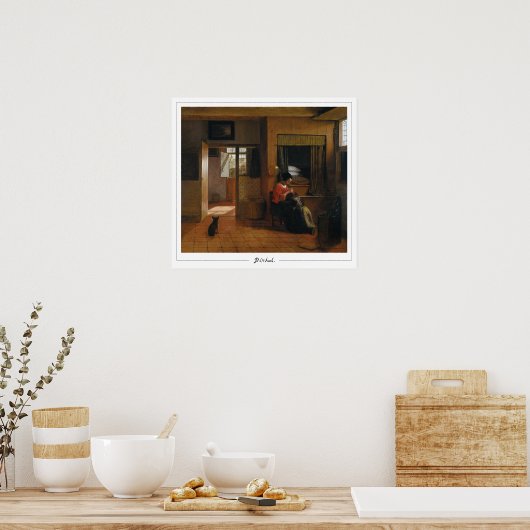 Pieter de Hooch Zedign Art Poster #111 (Keuken)
