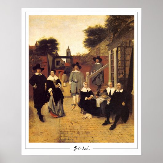 Pieter de Hooch Zedign Art Poster #143 (Voorkant)