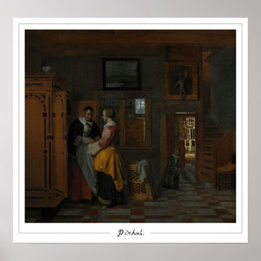 Pieter de Hooch Zedign Art Poster #3 (Voorkant)