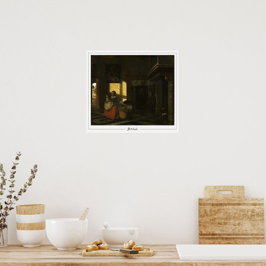 Pieter de Hooch Zedign Art Poster #45 (Keuken)