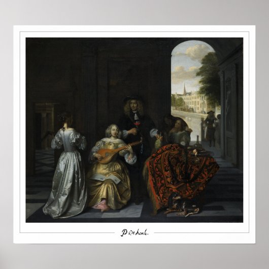 Pieter de Hooch Zedign Art Poster #74 (Voorkant)