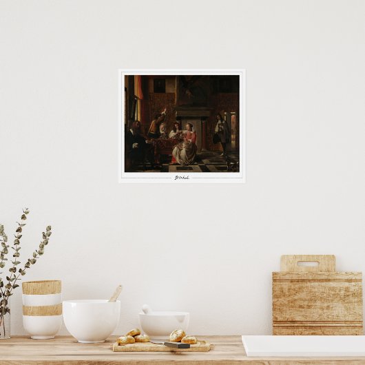 Pieter de Hooch Zedign Art Poster #76 (Keuken)