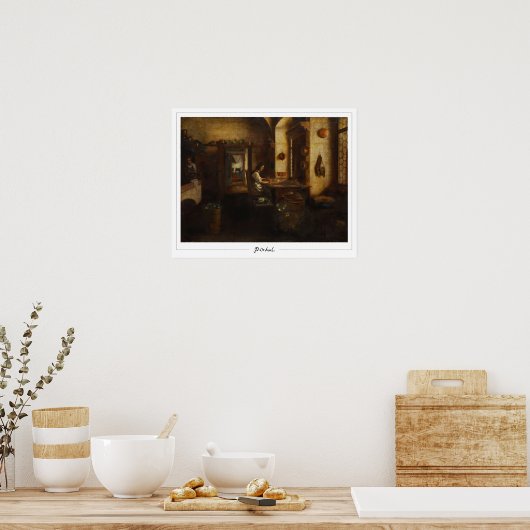 Pieter de Hooch Zedign Art Poster #85 (Keuken)