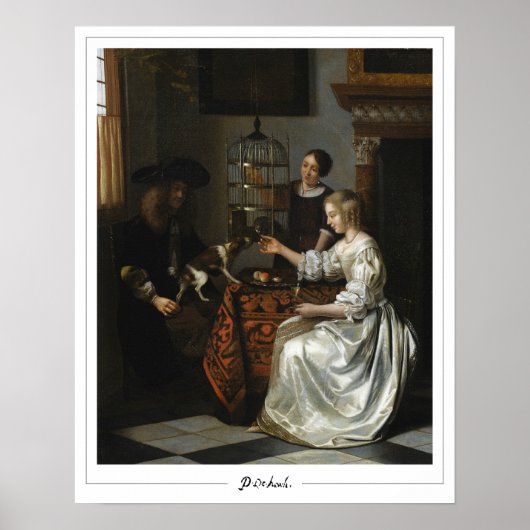 Pieter de Hooch Zedign Kunstposter #127 Poster (Voorkant)