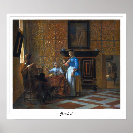 Pieter de Hooch Zedign Kunstposter #19 Poster (Voorkant)