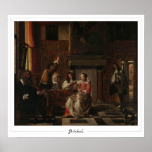 Pieter de Hooch Zedign Kunstposter #76