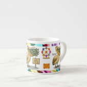 Pieter pelikaan zijn briljante snavel espresso kop (Voorkant rechts)
