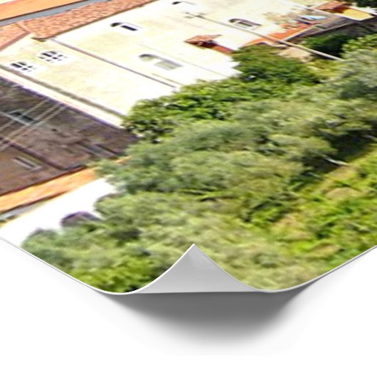 Pietravairano, Caserta, Italië Poster (Hoek)