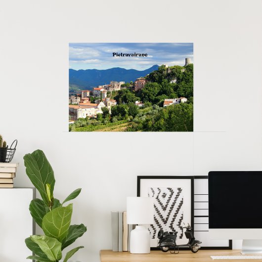 Pietravairano, Caserta, Italië Poster (Thuiskantoor)
