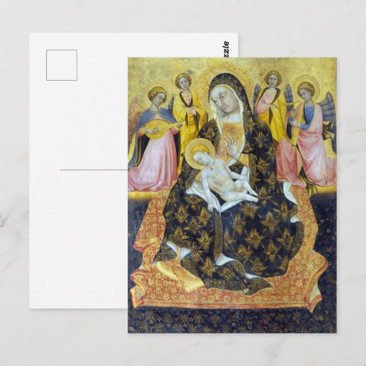 Pietro di Domenico da Montepulciano Madonna Briefkaart (Voorkant / Achterkant)