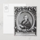 Pietro Nardini, gegraveerd door G. Batta Cechi Briefkaart (Voorkant / Achterkant)