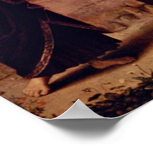 Pietro Perugino - Crucifixatie met Mary Poster (Hoek)