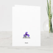 PIF Kankerbewustzijn Kerstdagkaart alvleesklier Feestdagen Kaart (Achterkant)