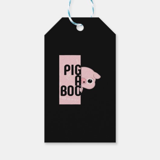 Pig A Boo Cadeaulabel (Voorkant)