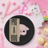 Pig A Boo Fence Papieren Bordje (Feest)