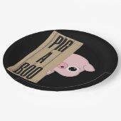 Pig A Boo Fence Papieren Bordje (Gekanteld)