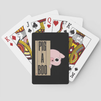 Pig A Boo Fence Pokerkaarten