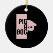 Pig A Boo Keramisch Ornament (Voorkant)