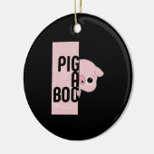 Pig A Boo Keramisch Ornament (Links)