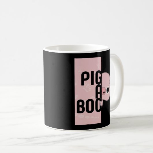 Pig A Boo Koffiemok (Voorkant rechts)