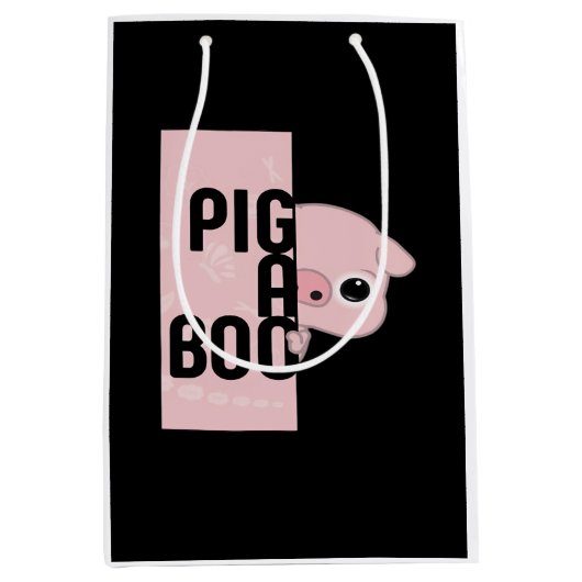 Pig A Boo Medium Cadeauzakje (Voorkant)