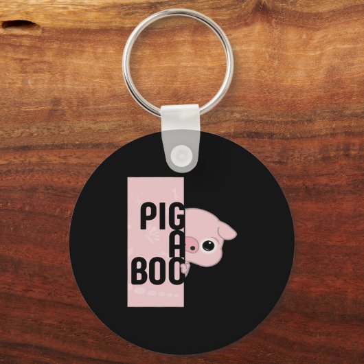 Pig A Boo Sleutelhanger (Voorkant)