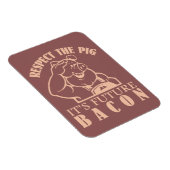 PIG AAN BACON aangepaste kleurenmagneet Magneet (Rechterzijde)