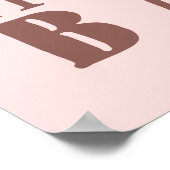 PIG AAN BACON poster aangepaste kleur (Hoek)