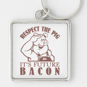 PIG AAN de douane van BACON de zeer belangrijke ke Sleutelhanger