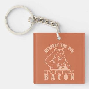 PIG AAN de douane van BACON de zeer belangrijke ke Sleutelhanger