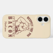 PIG AAN de douanenaam van BACON & de gevallen van Case-Mate iPhone Case (Achterkant (horizontaal))