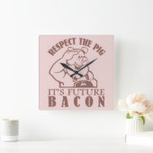 PIG AAN de klok van de de douanekleur van BACON (Huis)
