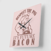 PIG AAN de klok van de de douanekleur van BACON (Hoek)