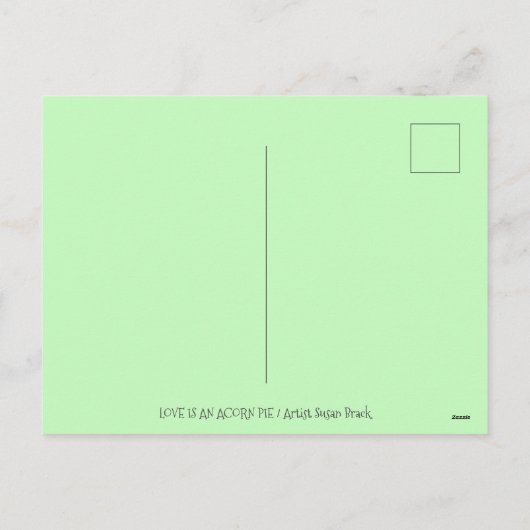 PIG & ACORN PIE, THANKSGIVING GEMAAKT MET LOVE FEESTDAGENKAART (Achterkant)