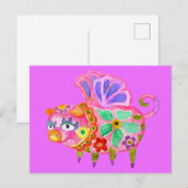 Pig Alebrije Briefkaart (Voorkant / Achterkant)