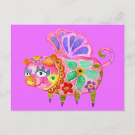 Pig Alebrije Briefkaart