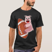 Pig American Football T-shirt (Voorkant)