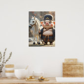 Pig and His Steed: De reis van de grillen Poster (Keuken)