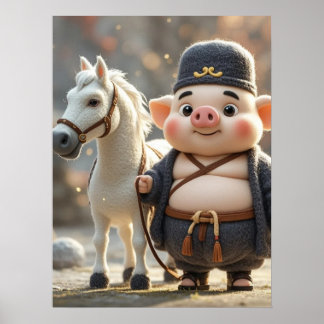 Pig and His Steed: De reis van de grillen Poster