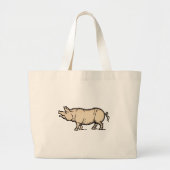 Pig Antiek Piggy Cute  Grote Tote Bag (Voorkant)