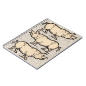 Pig Antiek Piggy Cute Notitieboek (Linkerzijde)