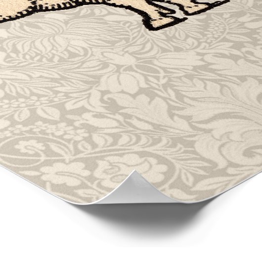 Pig Antiek Piggy Cute Poster (Hoek)