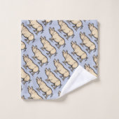 Pig Antiek Piggy Schattige Illustratie Bad Handdoek (Wasdoekje)