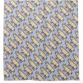 Pig Antiek Piggy Schattige  Illustratie Douchegordijn (Voorkant)