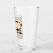 Pig Antiek Piggy Schattige  Illustratie Glas (Links)